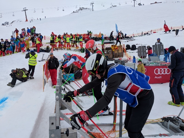 Seb Ison (HSRC) races in Swiss SX National Championships